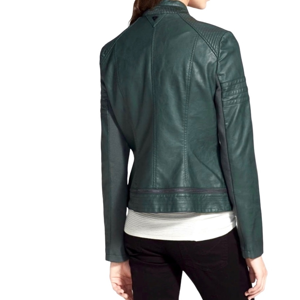 Sam Edelman Elise Faux Leather Moto Jacket - Picture 2 of 12